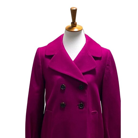 Banana Republic Classic Peacoat Raspberry Size M Y2K Quiet Luxury Preppy Fall - Picture 8 of 16